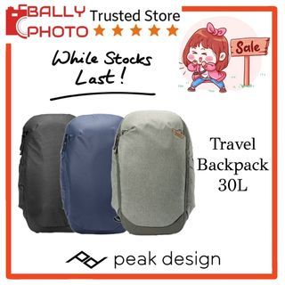 peak design Travel Backpack 30L Black, Midnight Blue & Sage ( Lifetime Warranty)