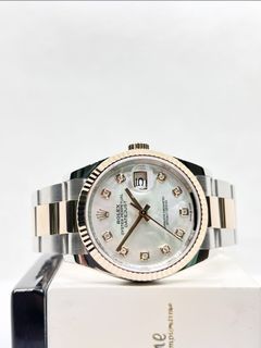 Pre Owned Rolex Oyster Datejust 36 126231 White MOP 10PT Dial Automatic Steel Casing Bracelet ( Dec 18 )