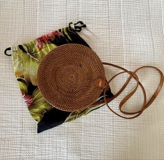 FREE w/ purchase: Bali round woven bag