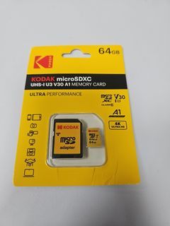 Kodak Memory Card 64gb SDHC UHS-I U3 A1