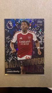 Myles Lewis-Skelly #18 1 of 150 Topps Premier League Breakthrough Baller card