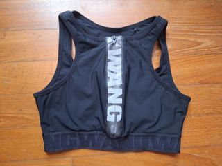 Alexander Wang Black Sports Bra Racerback Size S