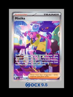 OCX Pre-Grading 9.5 Mistika 350/190 SAR Indonesian Harta Berkilau 2024 Raw Pokemon TCG Card